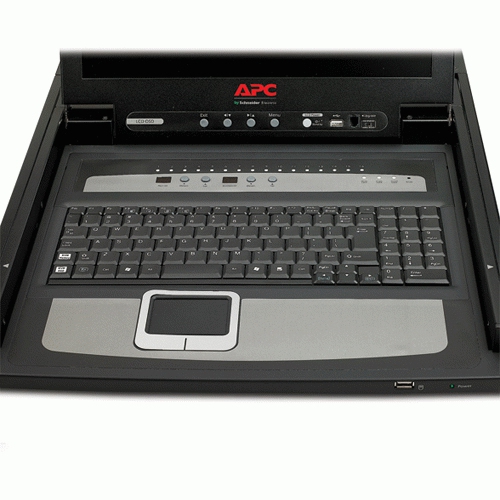 APC AP5816 rack console 43,2 cm (17") Zwart