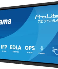 iiyama TE7515A-B1AG beeldkrant Interactief flatscreen 190,5 cm (75") Wifi 550 cd/m² 4K Ultra HD Zwart Touchscreen Type processor Android - Afbeelding 3