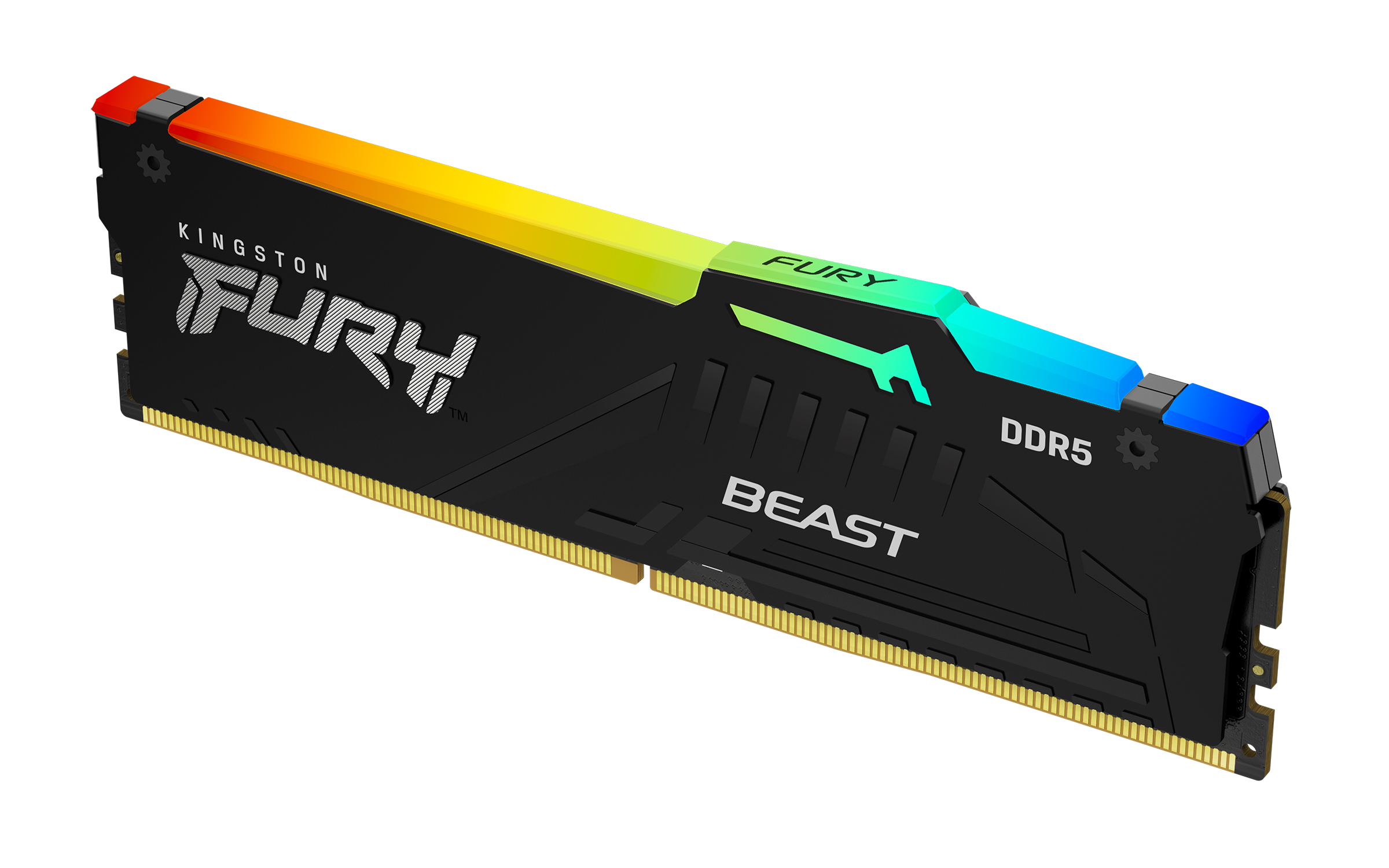 Kingston KF556C40BBA-32 FURY Beast RGB DIMM, 32 GB, DDR5, 5600 MHz, PC5-44800, Black