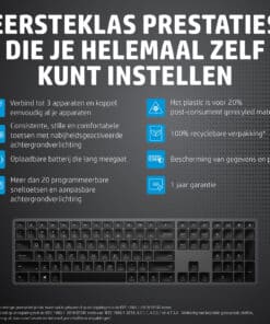 HP 3Z726AA#AC0 toetsenbord RF-draadloos + Bluetooth Zwart