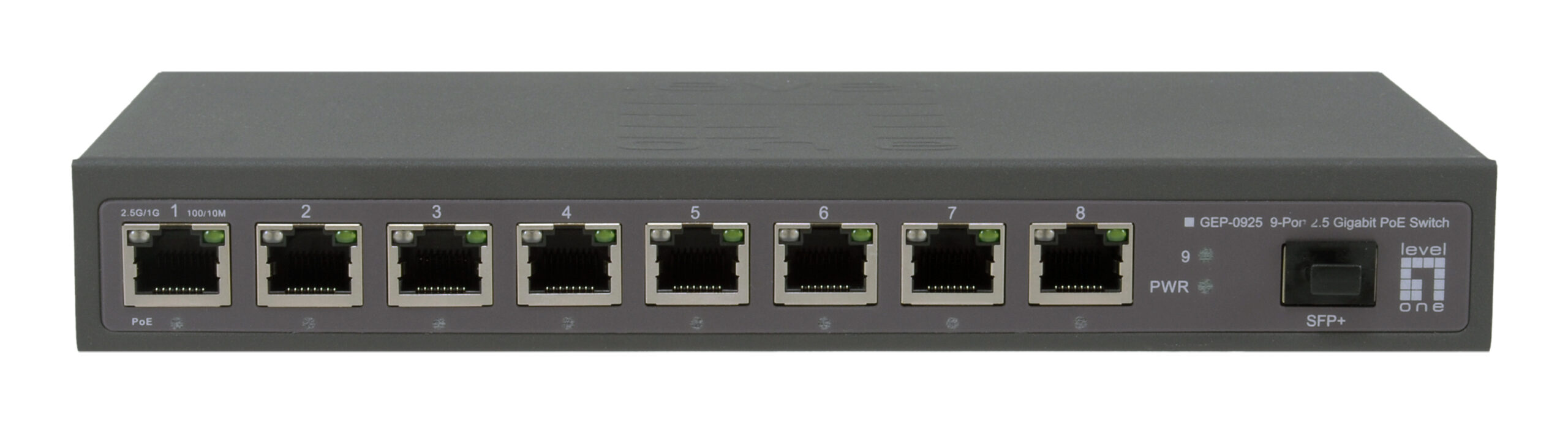 LevelOne GEP-0925 netwerk-switch Unmanaged 2.5G Ethernet (100/1000/2500) Power over Ethernet (PoE) Zwart - Afbeelding 2