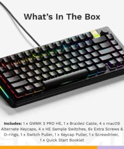 Glorious Gaming GMMK 3 PRO HE 75% Prebuilt toetsenbord Gamen USB QWERTY Amerikaans Engels Zwart - Afbeelding 8