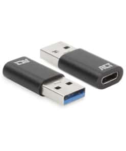 ACT USB-A male naar USB-C female adapter - Afbeelding 2