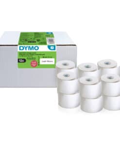 DYMO originele LabelWriter kleine naambadgelabels | 41 mm x 89 mm | Zelfklevend | 12 met elk 300 labels (3.600 zelfklevende etiketten) | voor de LabelWriter labelprinters | Gemaakt in Europa