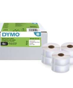 DYMO originele LabelWriter multifunctionele labels | 32 mm x 57 m | 6 rollen met elk 1.000 labels (6.000 zelfklevende etiketten) | Zelfklevend | voor de LabelWriter labelprinters