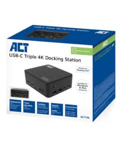 ACT Universeel USB-C Dockingstation 4K, voor 3 HDMI/DisplayPort monitoren, DisplayLink - Afbeelding 3