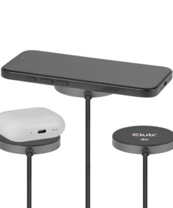 CLUB3D CAC-3027 Qi2 25W draadloze oplader zwart Qi 2.2 MagSafe-compatibel magnetisch pad - Afbeelding 7