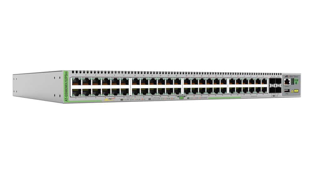 Allied Telesis AT-GS980MX/52PSM-50 netwerk-switch Managed L3 10G Ethernet (100/1000/10000) Power over Ethernet (PoE) Grijs