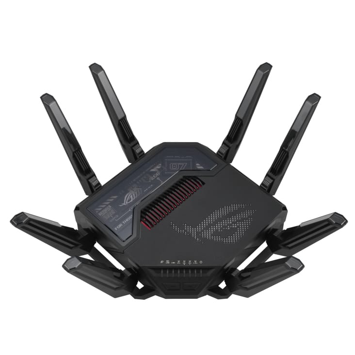 ASUS ROG Rapture GT-BE98 draadloze router 10 Gigabit Ethernet Quad-band (2.4 GHz / 5 GHz-1 / 5 GHz-2 / 6 GHz) Zwart - Afbeelding 2