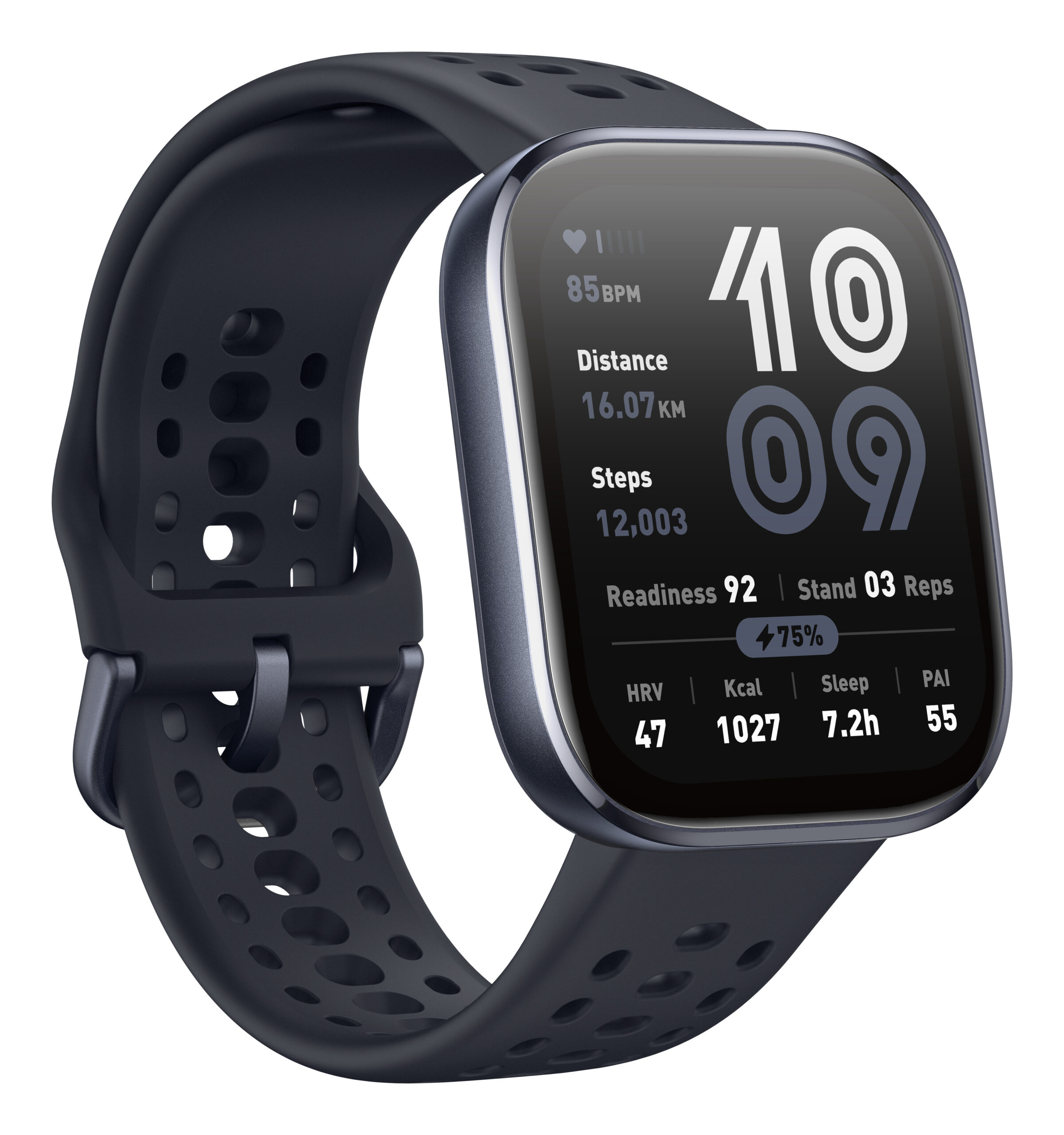 Amazfit Bip 6 Black 5 cm (1.97") AMOLED Digitaal 390 x 450 Pixels Touchscreen Zwart GPS - Afbeelding 3