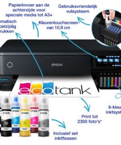 Epson EcoTank ET-8550 A3+ Wi-Fi-fotoprinter met inkttank - Afbeelding 3