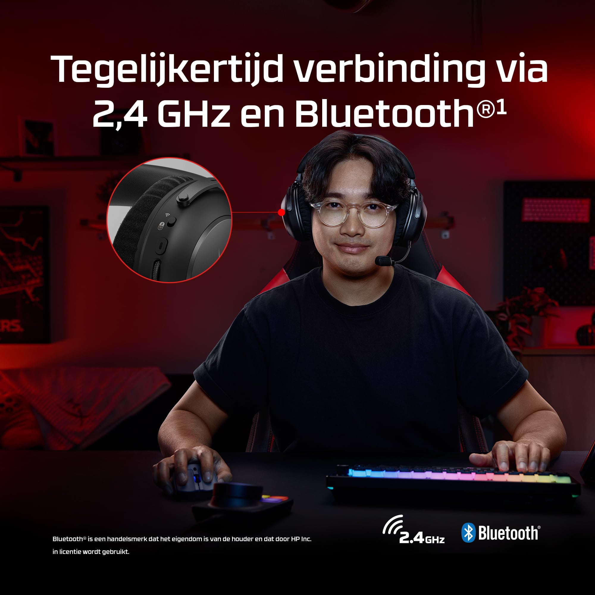 HyperX Cloud Alpha 2 - Wireless Gaming Headset - Afbeelding 8