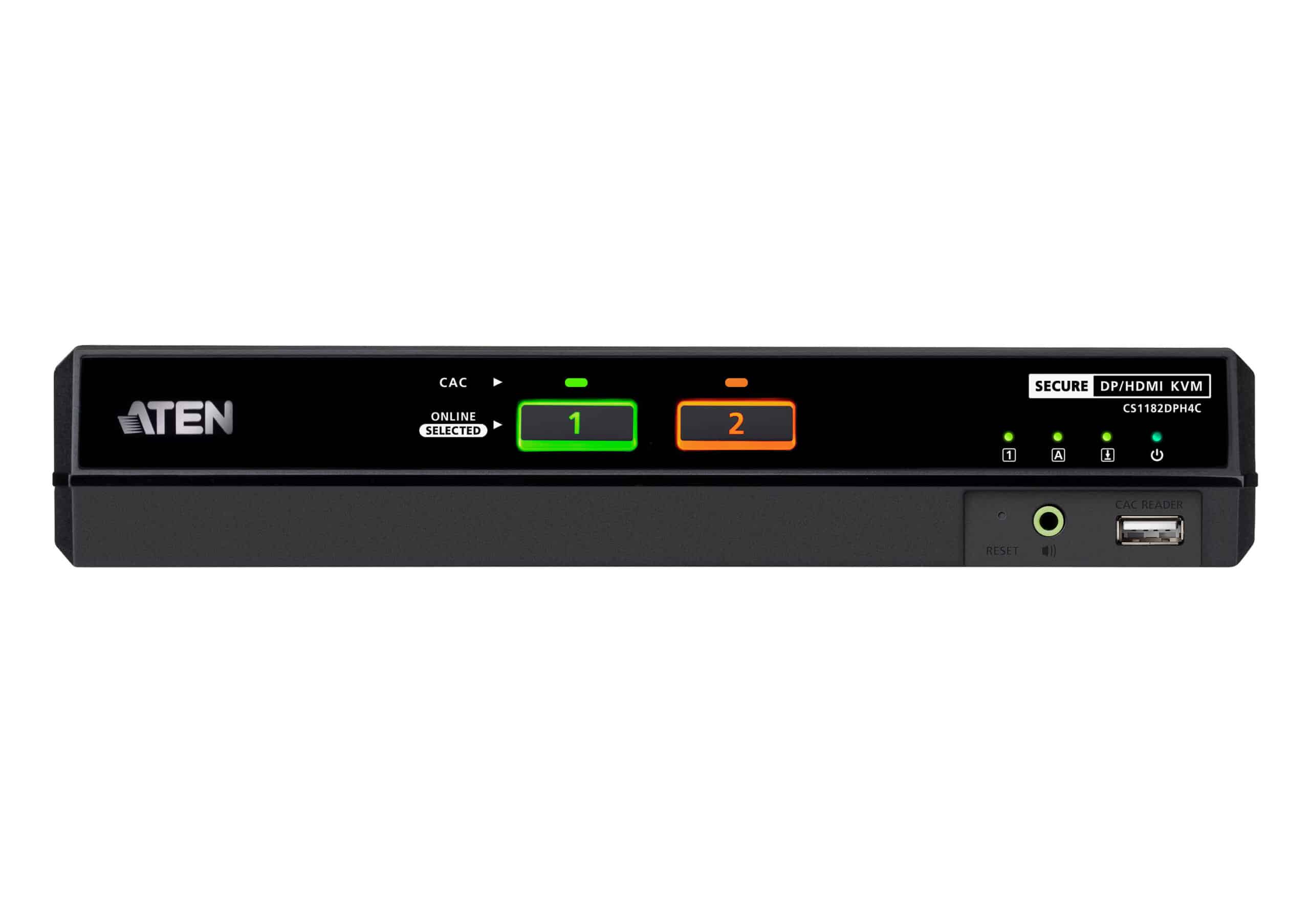 ATEN 2-poorts USB 5K DisplayPort/HDMI universele beveiligde KVM-switch met CAC (PSD PP v4.0-compatibel) - Afbeelding 2