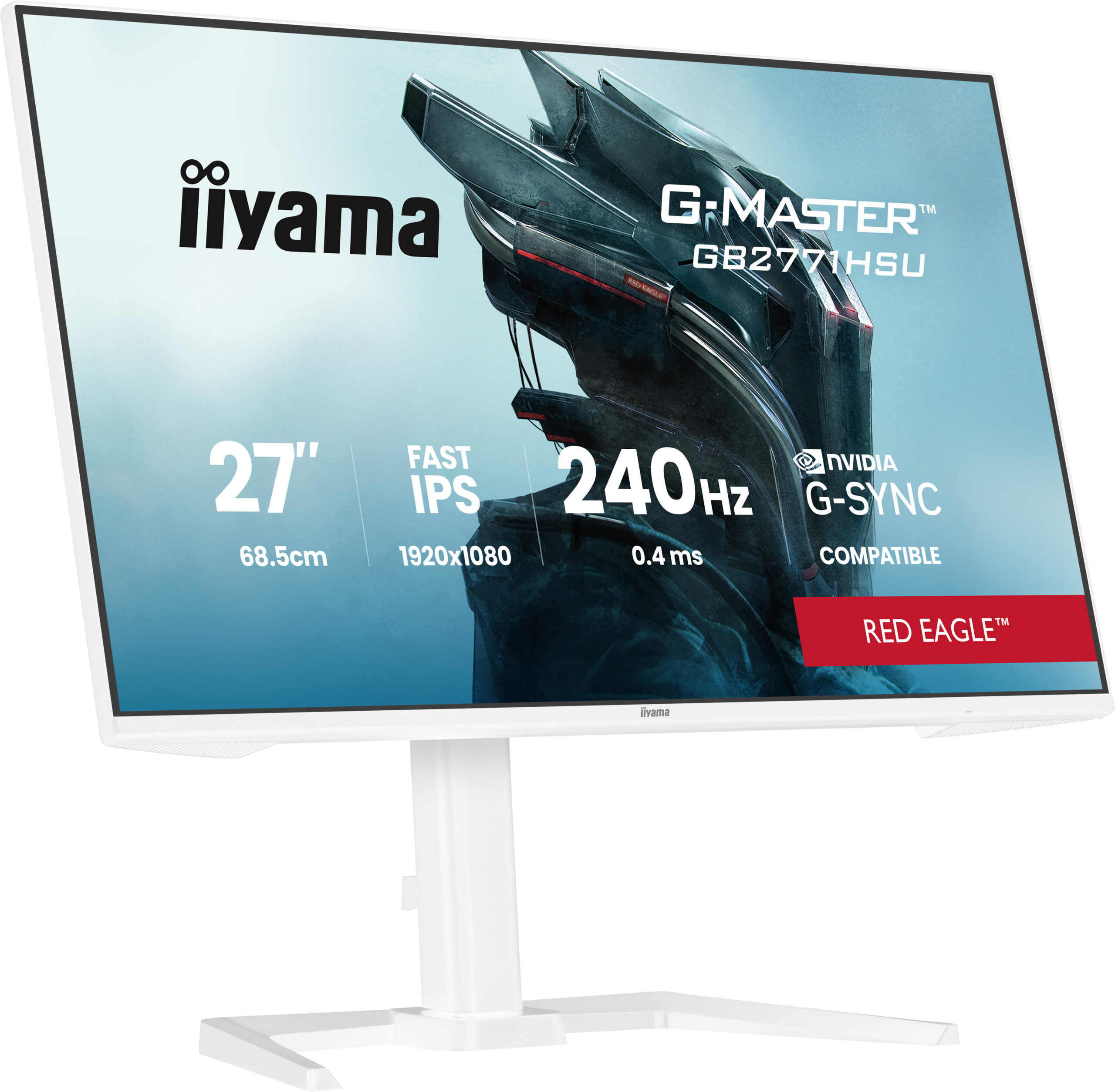iiyama G-MASTER GB2771HSU-W1 computer monitor 68,6 cm (27") 1920 x 1080 Pixels Full HD LCD Wit - Afbeelding 4
