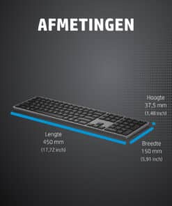 HP 3Z726AA#AC0 toetsenbord RF-draadloos + Bluetooth Zwart - Afbeelding 3