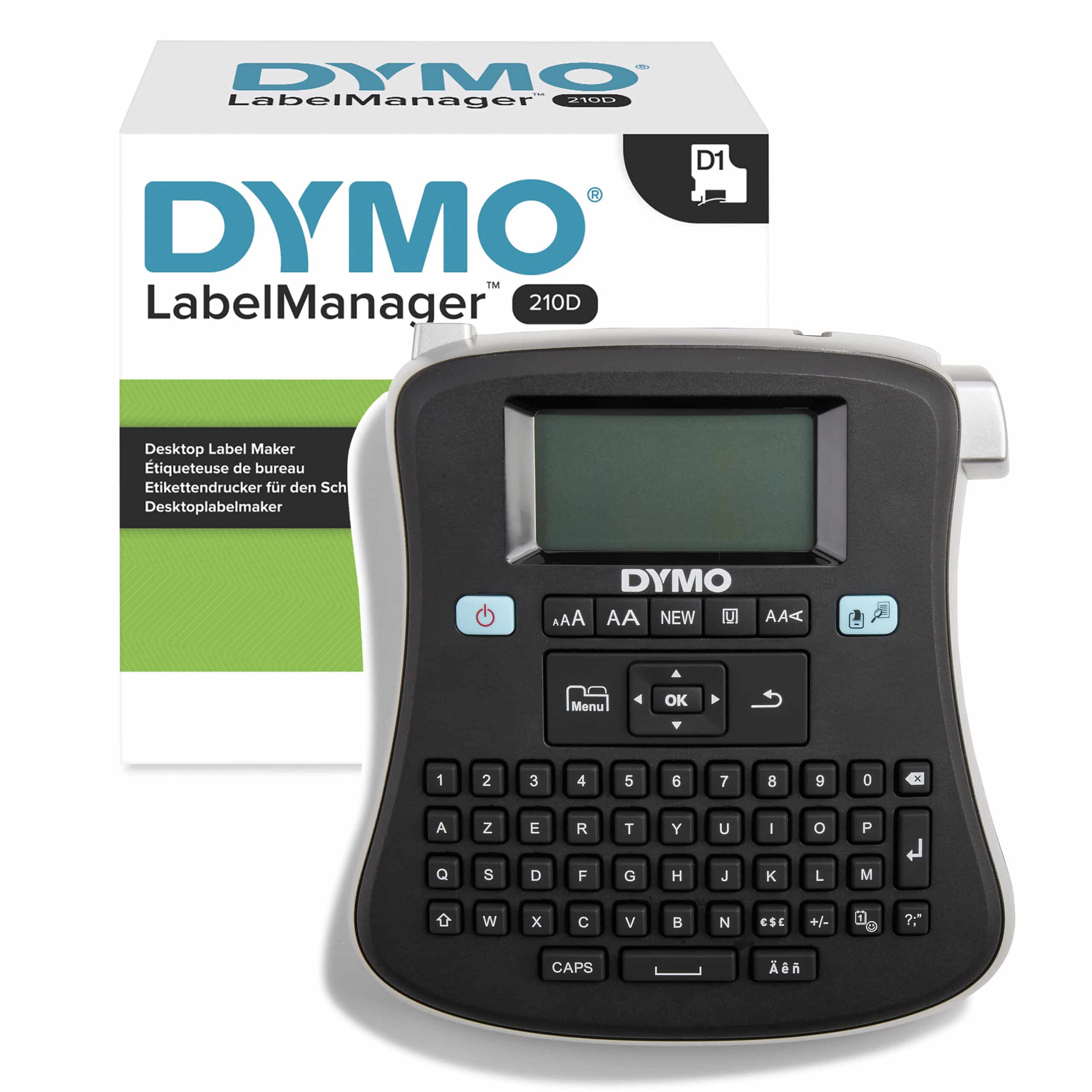 DYMO LabelManager 210D+-labelmaker | Desktoplabelprinter | Draagbare labelmaker met AZERTY-toetsenbord | Groot scherm en toetsen voor snelle toegang | Voor kantoor- en thuisgebruik - Afbeelding 2