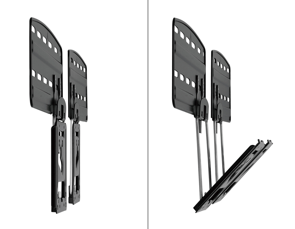 Neomounts WL30-265BL1 Ultra-flat tv wall mount, 43" - 85", 150x100 mm - 1200x800 mm, Steel, Black - Afbeelding 3
