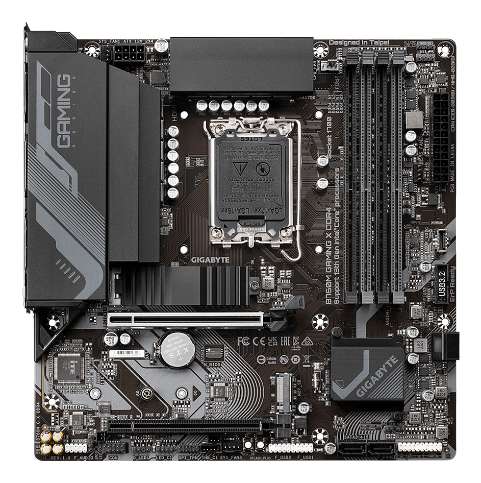 GIGABYTE B760M GAMING X DDR4 moederbord Intel B760 Express LGA 1700 micro ATX - Afbeelding 4