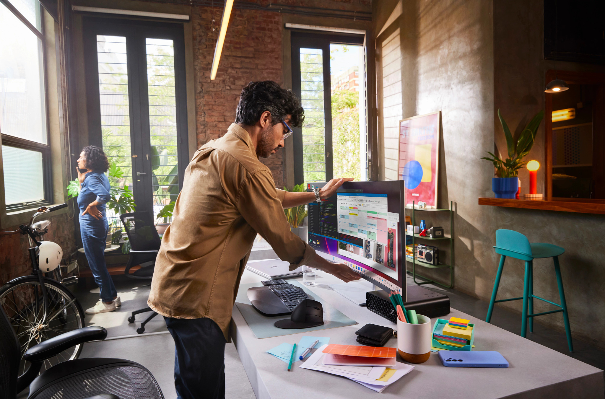 HP Serie 7 Pro 37,5 inch WQHD+ Thunderbolt 4 monitor - 738pu - Afbeelding 6
