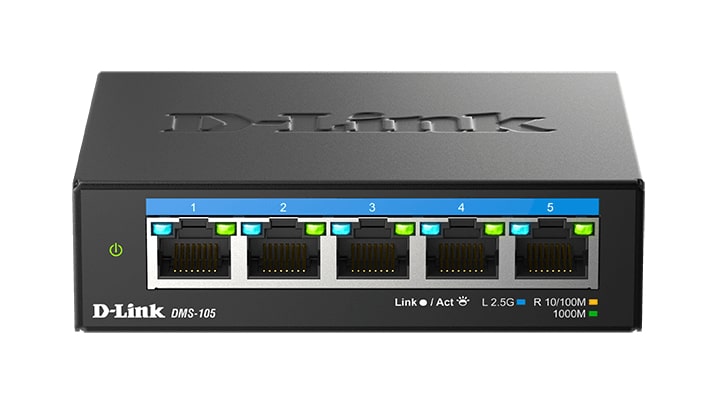 D-Link 5-poorts 2,5G Multi-Gigabit Desktop Switch - Afbeelding 3