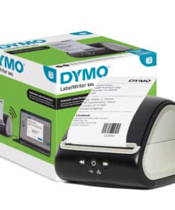 DYMO LabelWriter 5XL Labelprinter | Automatische labelherkenning labelmaker | Drukt extra brede verzendlabels af voor Amazon, DHL en meer | Perfect voor webwinkeliers | Tweepolige EU-stekker