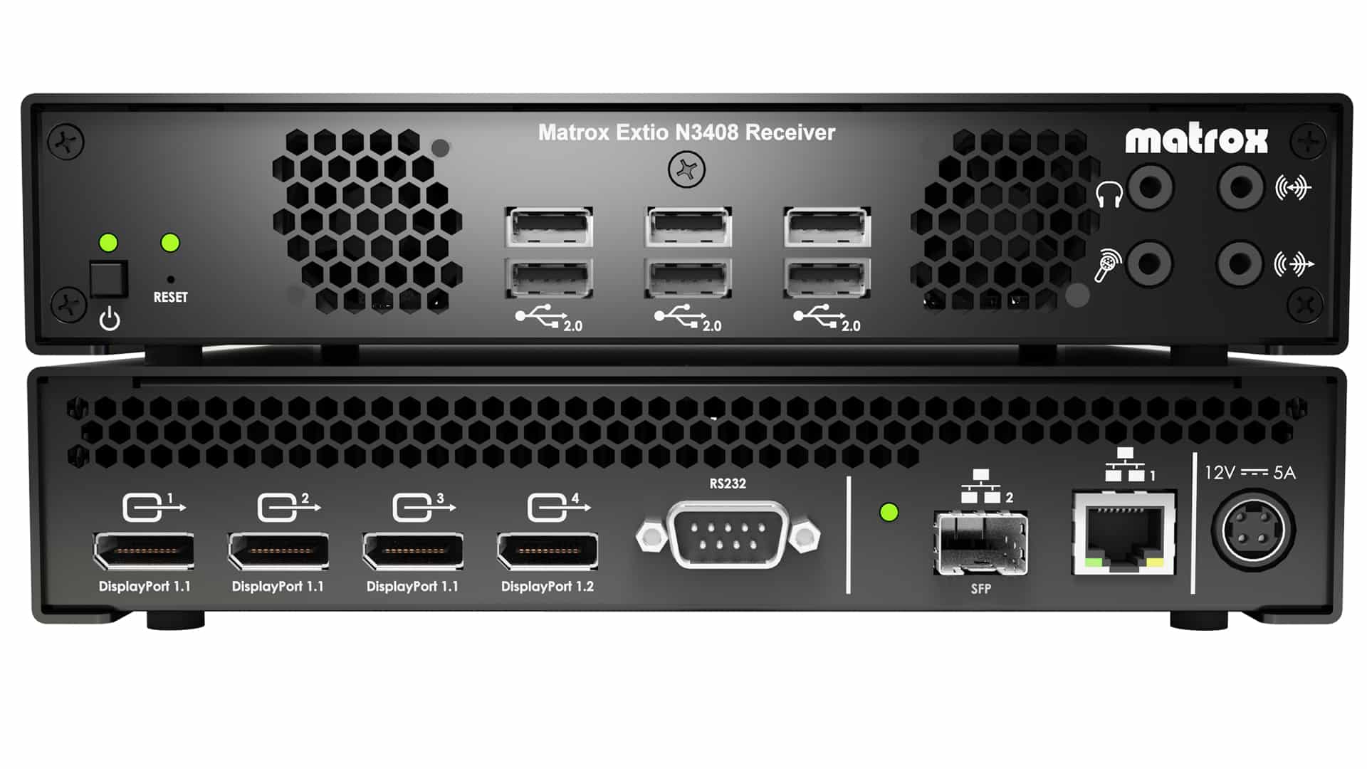 Matrox Extio N3408 KVM-extender Ontvanger