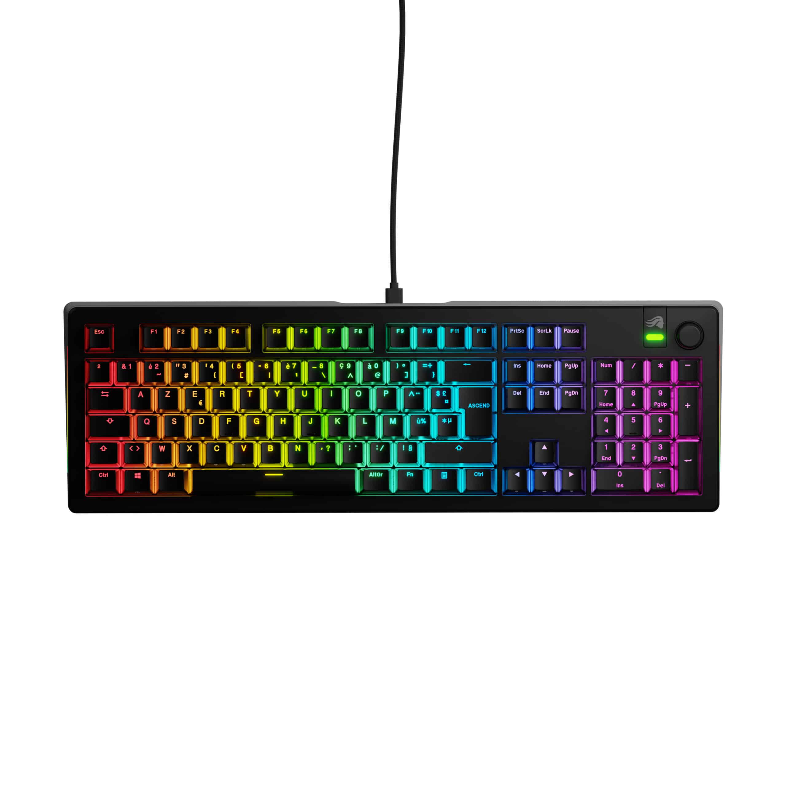 Glorious Gaming GMMK 3 100% Prebuilt toetsenbord Gamen USB AZERTY Frans Zwart - Afbeelding 2