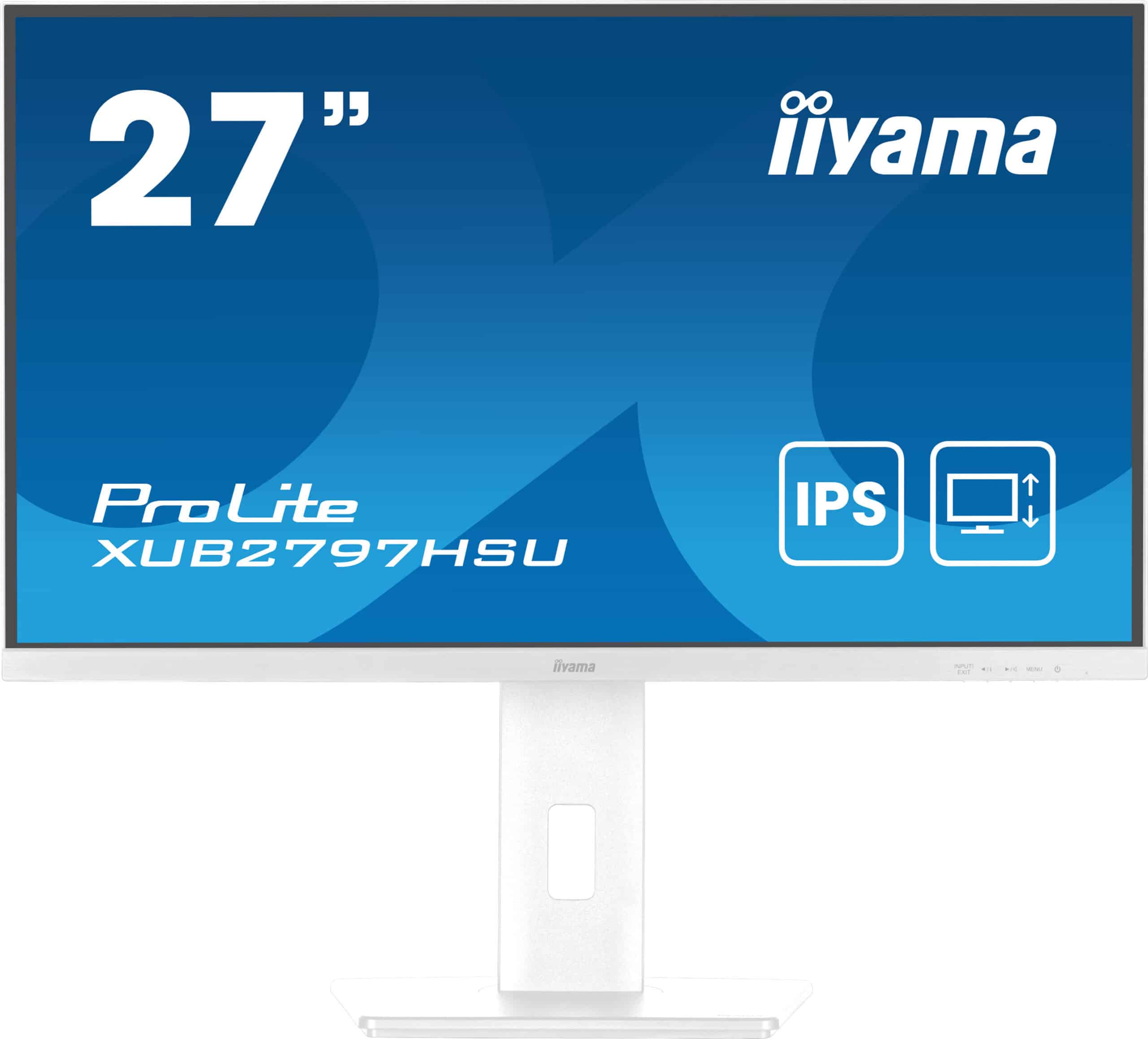 iiyama ProLite XUB2797HSU-W2 computer monitor 68,6 cm (27") 1920 x 1080 Pixels Full HD LED Wit - Afbeelding 2