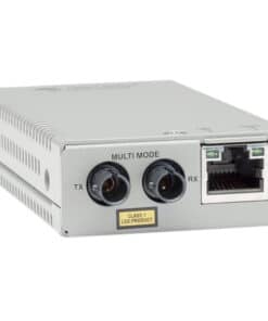 Allied Telesis AT-MMC200LX/ST-960 netwerk media converter 100 Mbit/s Single-mode Grijs