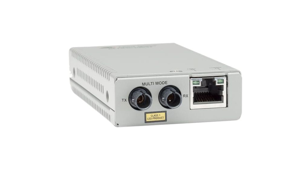 Allied Telesis AT-MMC200LX/ST-960 netwerk media converter 100 Mbit/s Single-mode Grijs