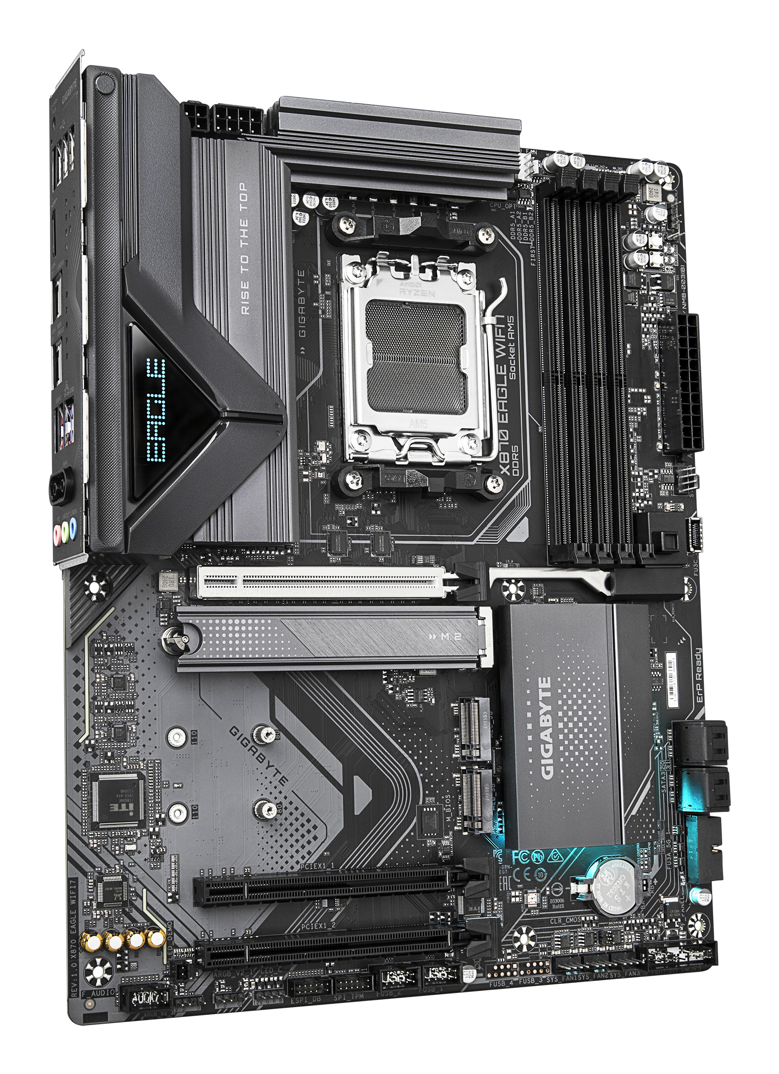 GIGABYTE X870 EAGLE WIFI7 moederbord AMD X870 Socket AM5 ATX - Afbeelding 3