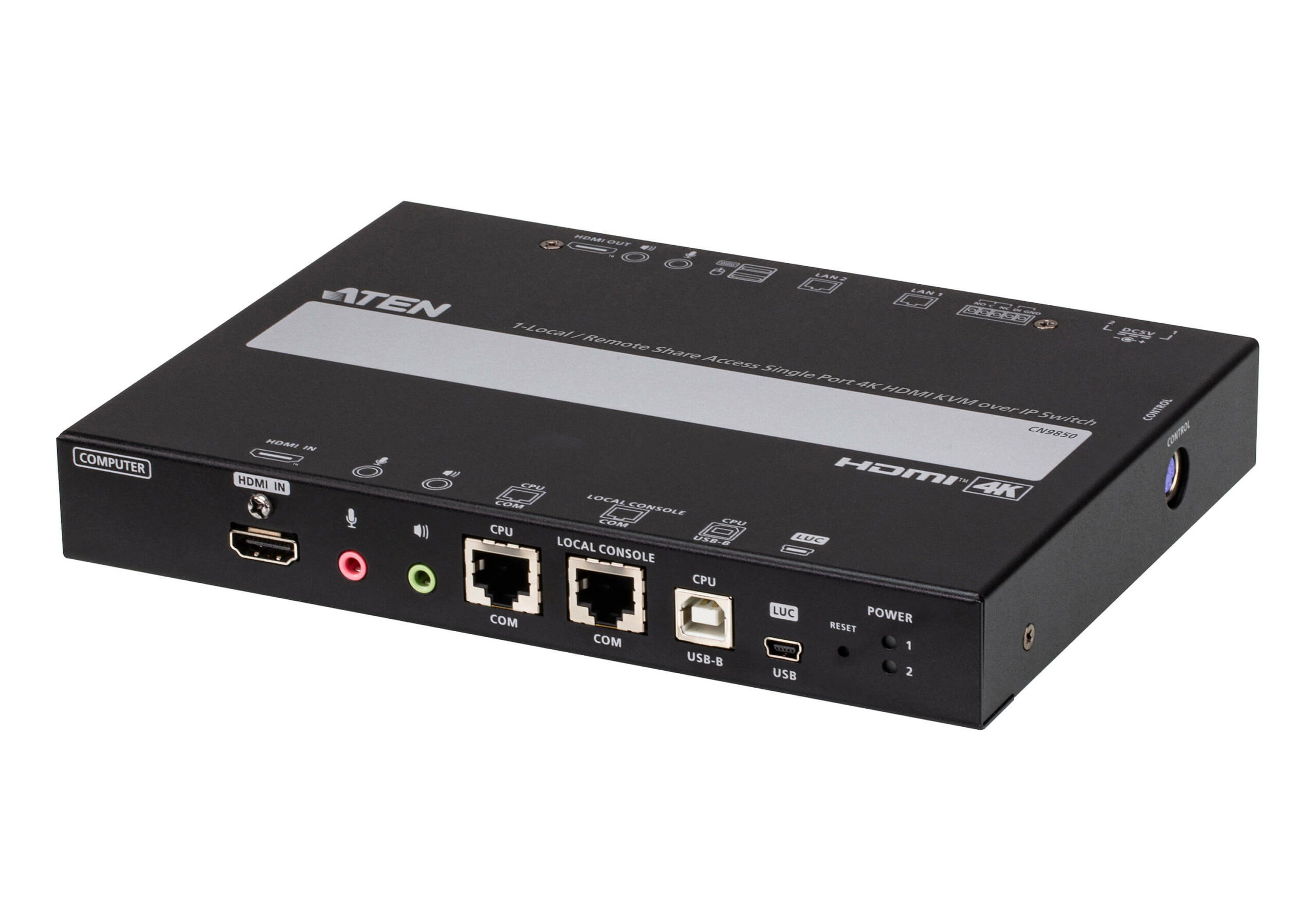 ATEN CN9850-AT-G KVM-switch Zwart