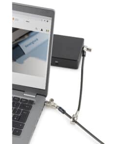 Kensington Slim N17 2.0 Keyed Dual Head Laptop Lock voor Wedge-Shaped Slots - Afbeelding 8