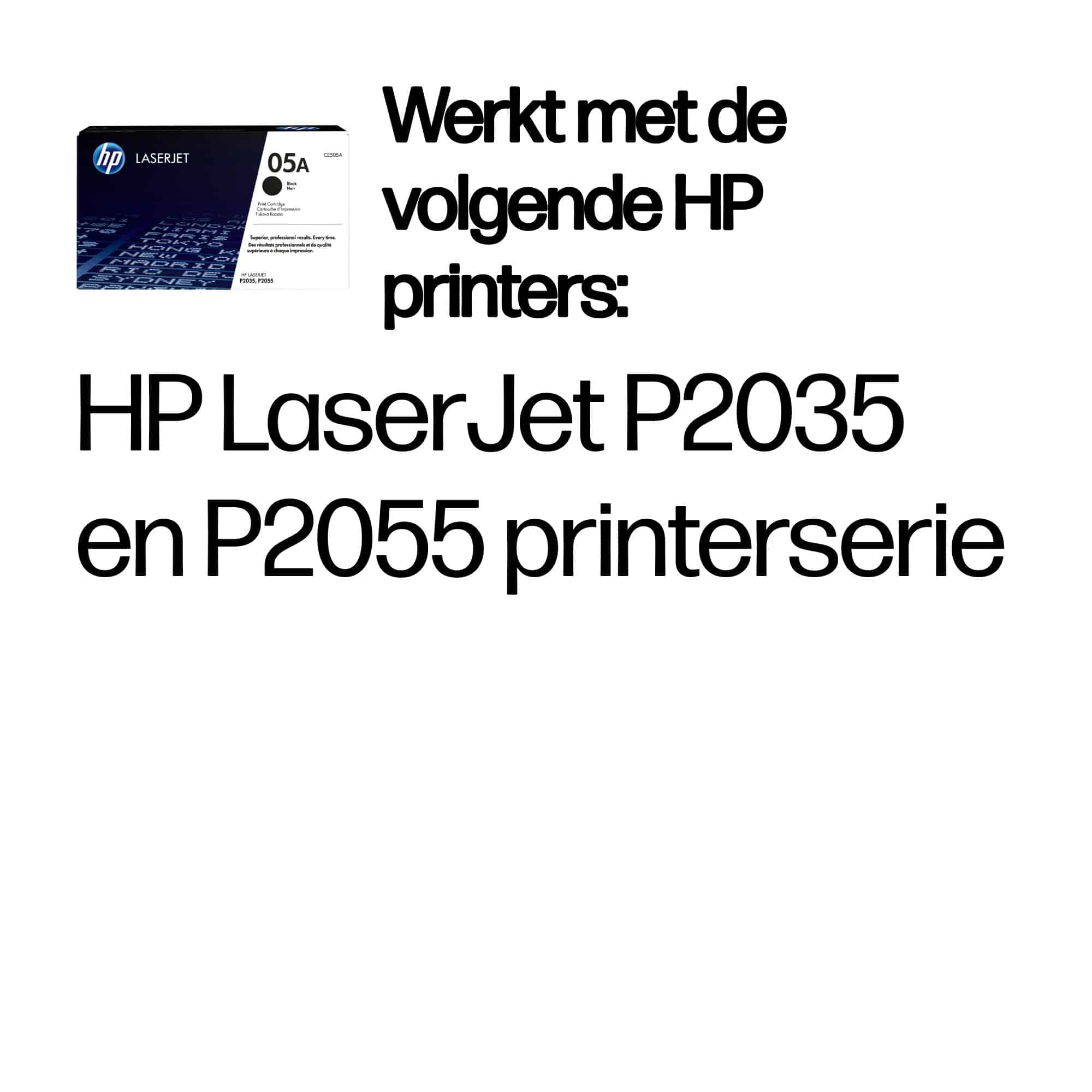 HP 05A originele zwarte LaserJet tonercartridge
