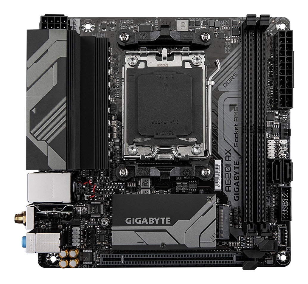 GIGABYTE A620I AX moederbord AMD A620 Socket AM5 mini ITX - Afbeelding 2