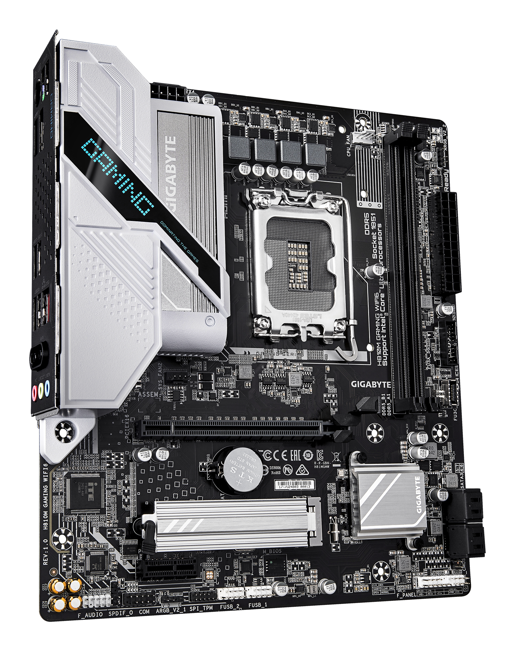 GIGABYTE H810M GAMING WIFI6 moederbord Intel H810 LGA 1851 (Socket V1) micro ATX - Afbeelding 3