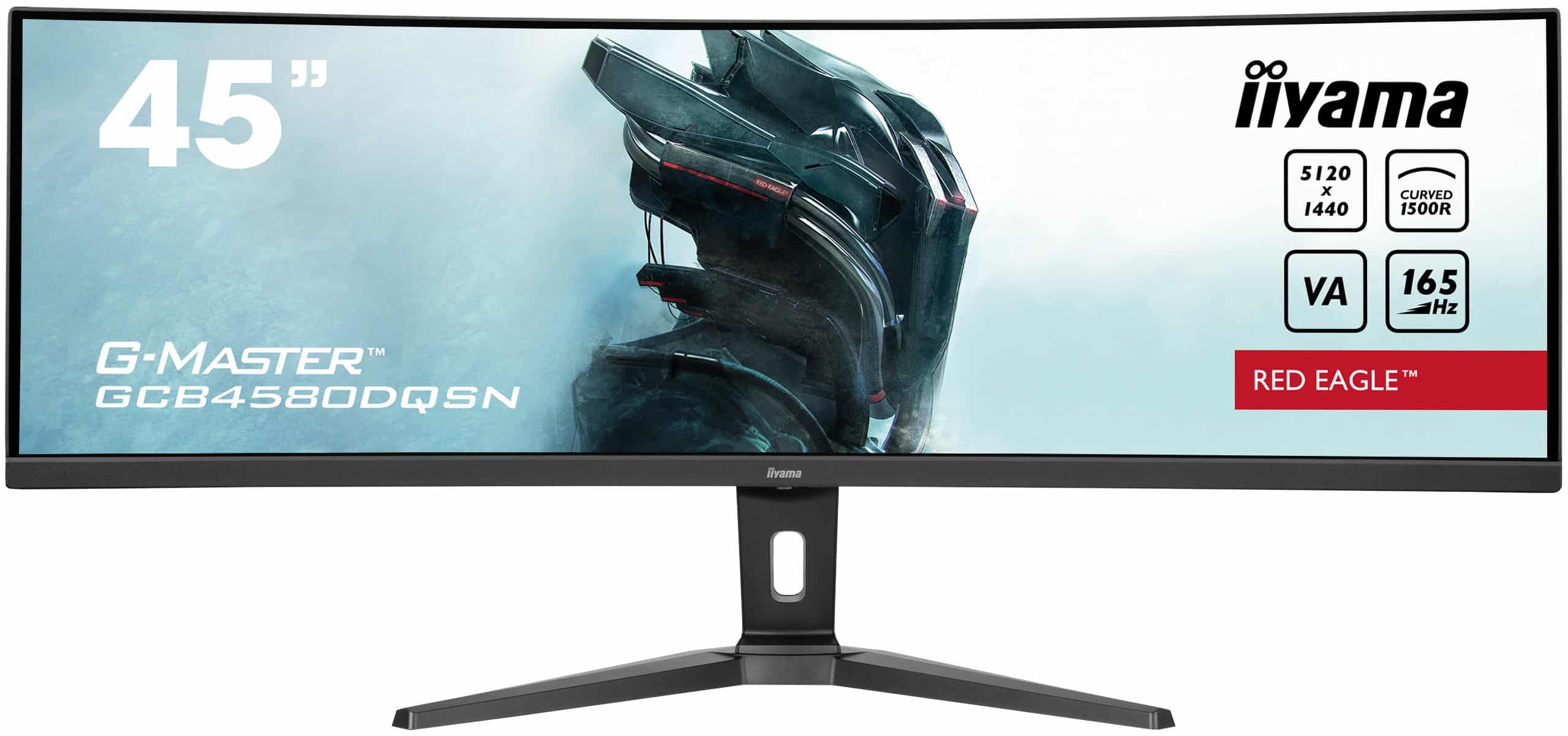 iiyama G-MASTER RED EAGLE CURVED computer monitor 113 cm (44.5") 5120 x 1440 Pixels Dual QHD LED Zwart - Afbeelding 2