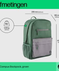 HP Campus Backpack, groen - Afbeelding 2