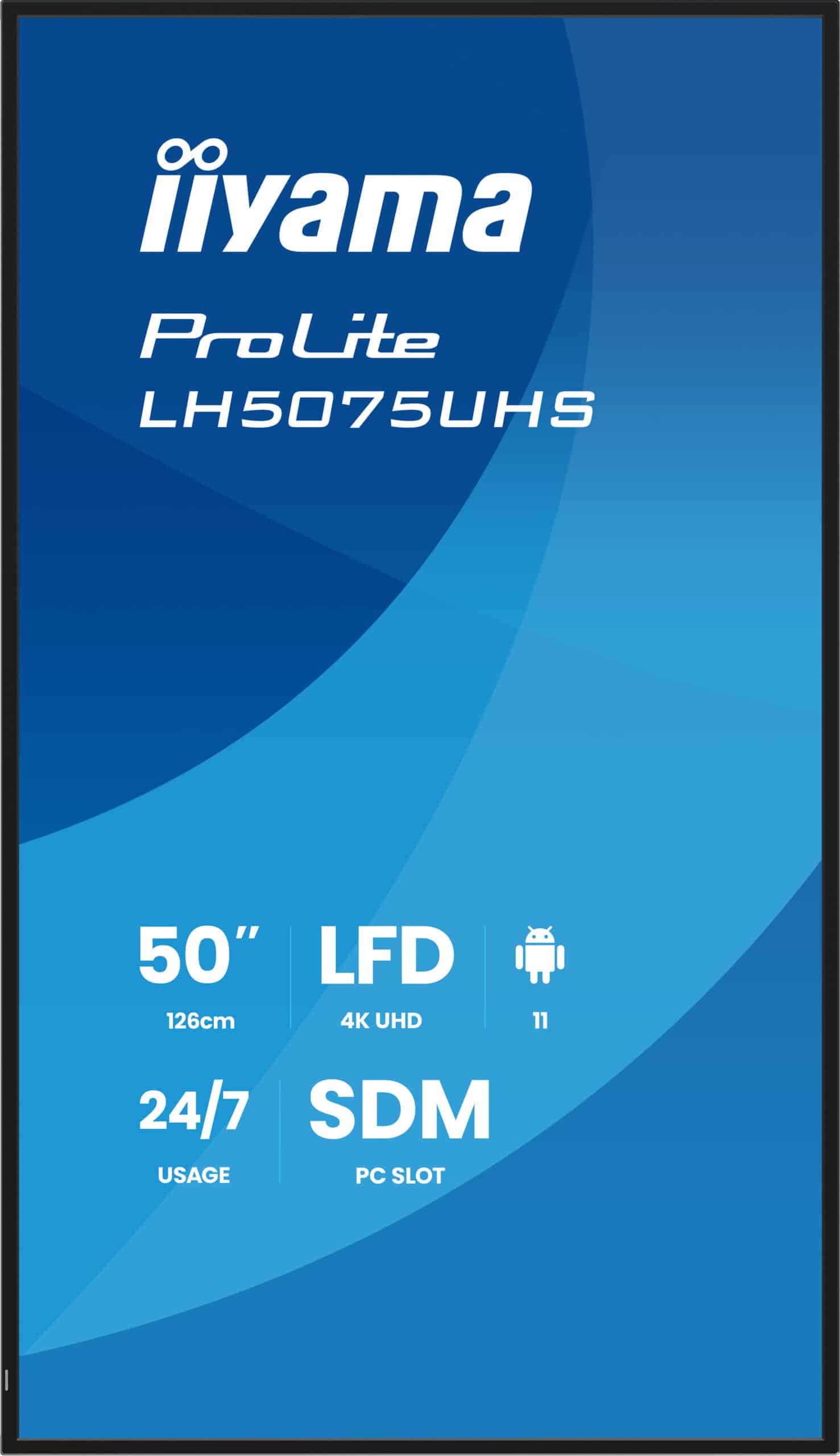 iiyama LH5075UHS-B2AG beeldkrant Digitale signage flatscreen 125,7 cm (49.5") LCD Wifi 500 cd/m² 4K Ultra HD Zwart Type processor Android 11 24/7 - Afbeelding 3