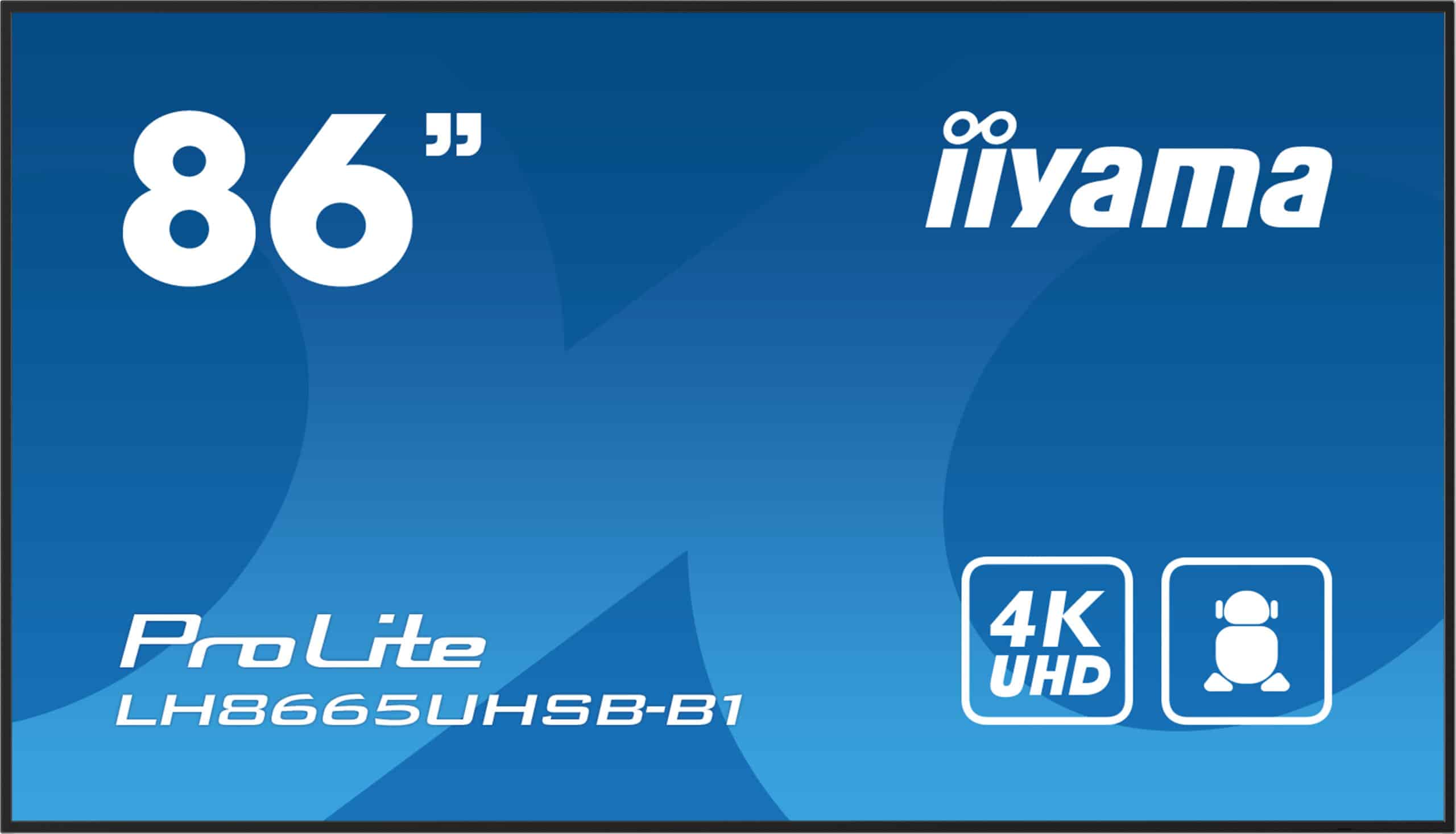 iiyama LH8665UHSB-B1 beeldkrant Kiosk-ontwerp 2,18 m (86") LED Wifi 800 cd/m² 4K Ultra HD Zwart Type processor Android 11 24/7 - Afbeelding 2