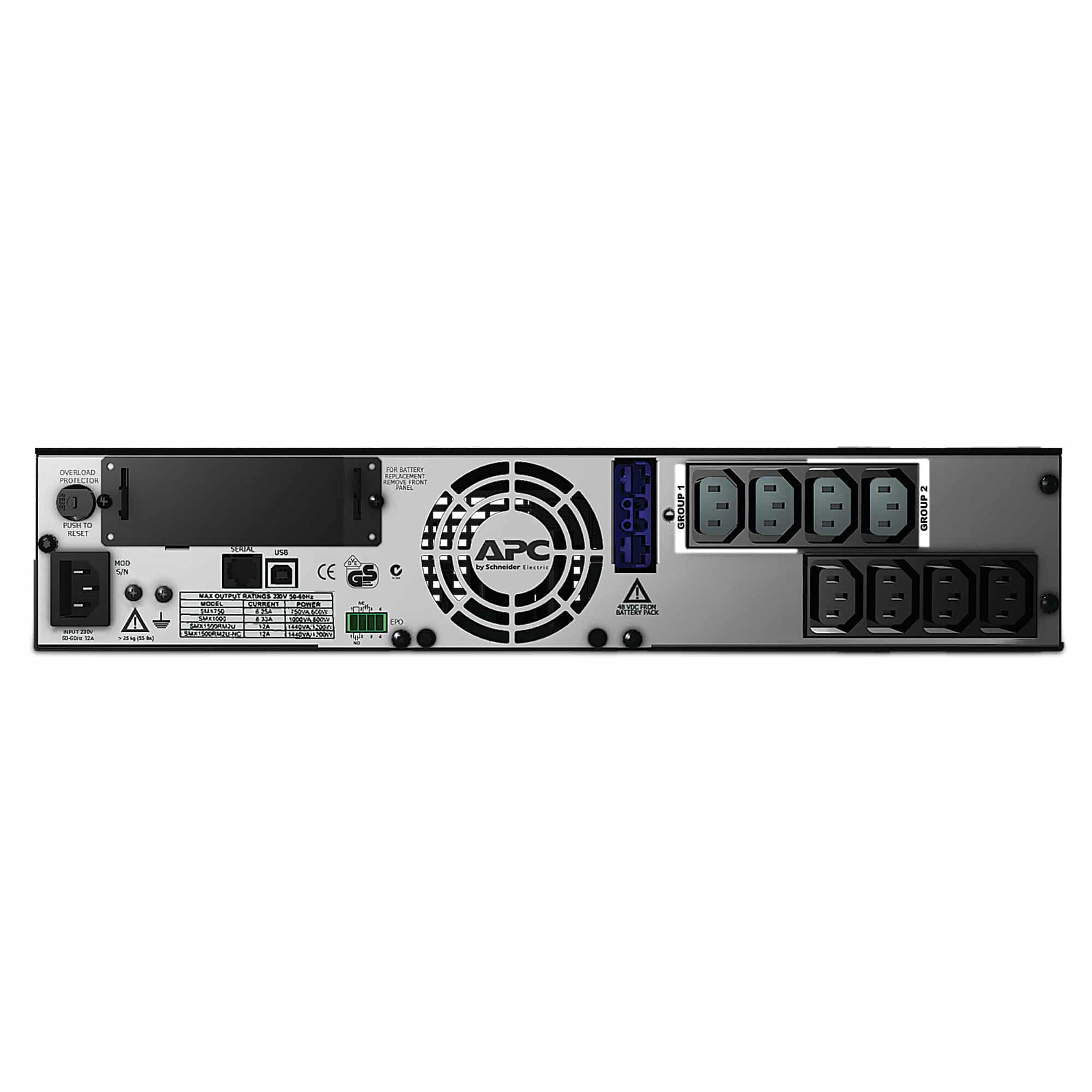 APC Smart-UPS X SMX1000I - 1000VA, 8x C13 uitgang, USB, uitbreidbare runtime - Afbeelding 4