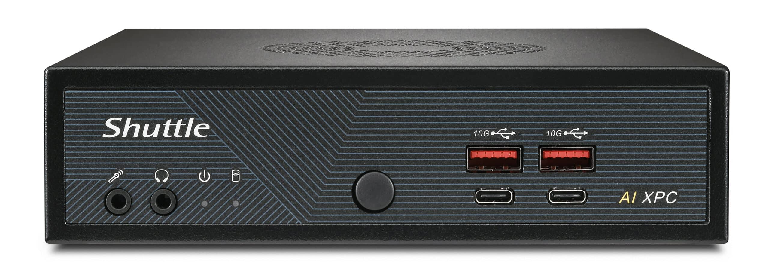 Shuttle Slim AI PC DN11H9 Intel Core Ultra 9 185H, Intel Arc graphics, 2xHDMI, 2x DP, 4x 2.5 Gbit LAN, VESA, 24/7 permanent gebruik Barebone