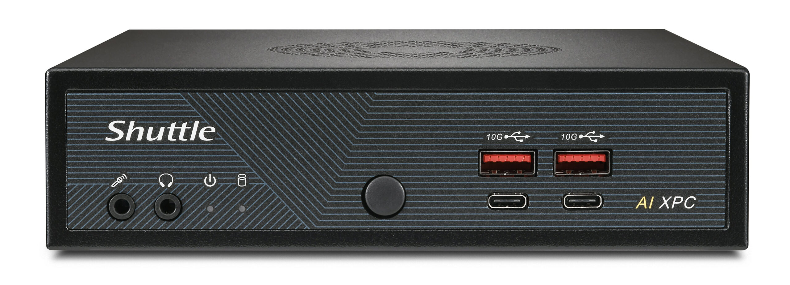 Shuttle Slim AI PC DN11H5 Intel Core Ultra 5 125H, Intel Arc graphics, 2xHDMI, 2x DP, 4x 2.5Gbit LAN, VESA, 24/7 permanent gebruik