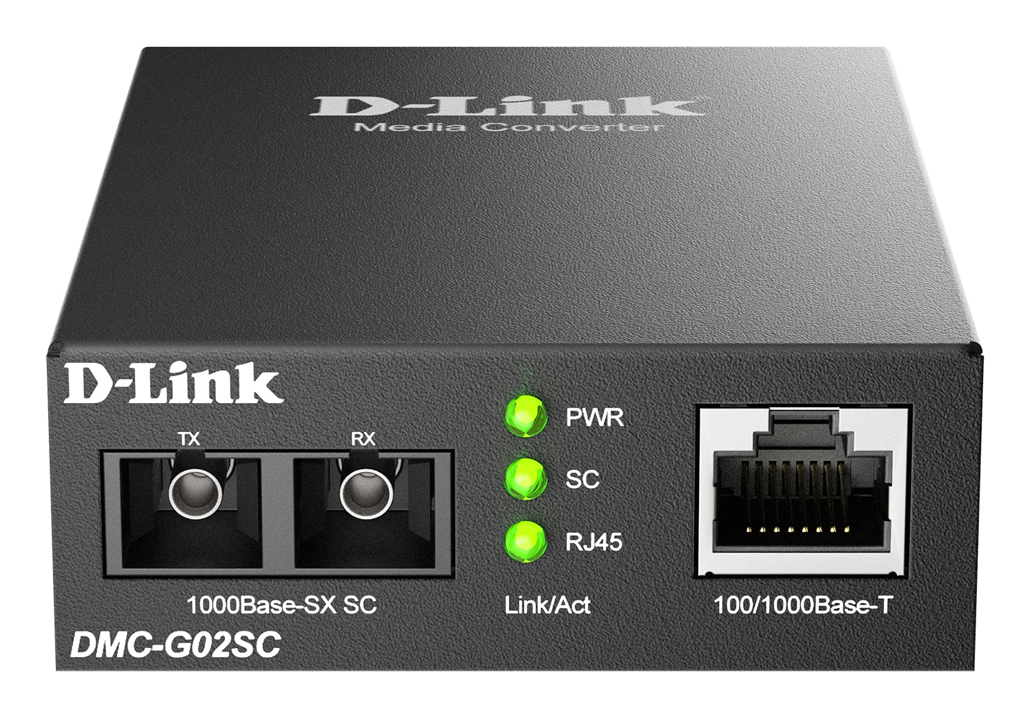 D-Link DMC-G02SC/B netwerk media converter 1000 Mbit/s Multimode
