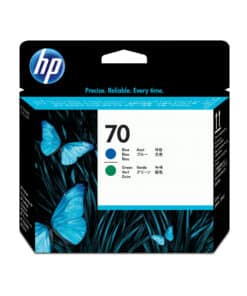 HP 70 blauwe en groene DesignJet printkop