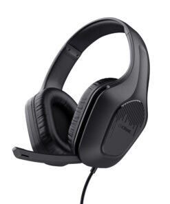 Trust GXT 415 Zirox Lichtgewicht gaming‑headset – gaming headset – bedrade headset – inklapbare microfoon – Zwart