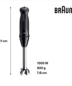 Braun MultiQuick 5 MQ 50202 M 0,6 l Staafmixer 1000 W Zwart - Afbeelding 8