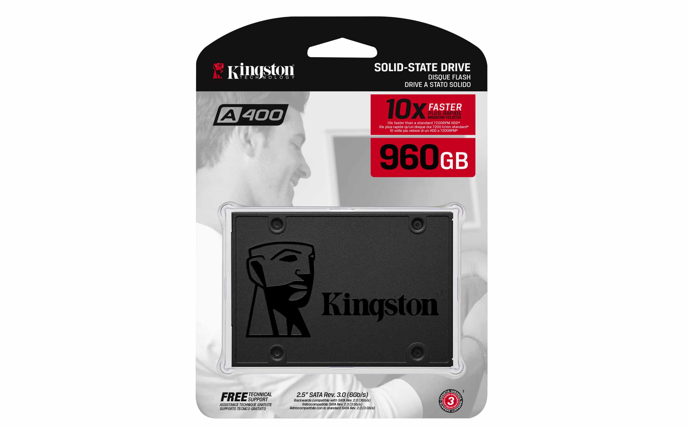 Kingston Technology A400 960 GB 2.5" SATA III TLC - Afbeelding 3