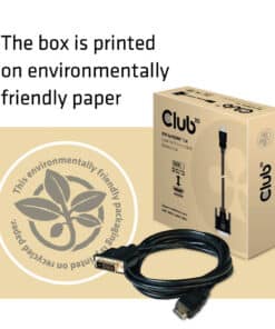CLUB3D DVI to HDMI 1.4 Cable M/M 2 meter Bidirectional - Afbeelding 4