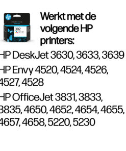 HP 302 originele drie-kleuren inktcartridge